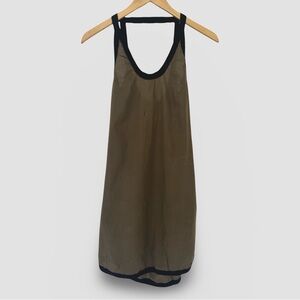 MARNI Summer Edition 2011 Racerback Dress – Olive with Black Trim, Size IT 38